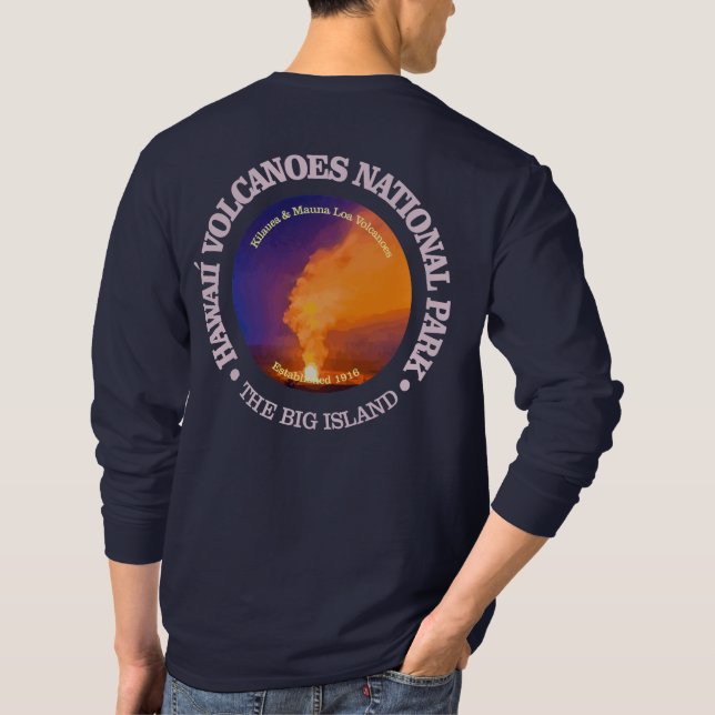 Hawaii Volcanoes-Nationalpark T-Shirt (Rückseite)