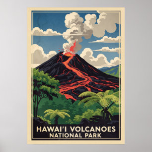 Hawaii Volcanoes Nationalpark V02 Poster