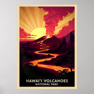 Hawaii Volcanoes Nationalpark V03 Poster