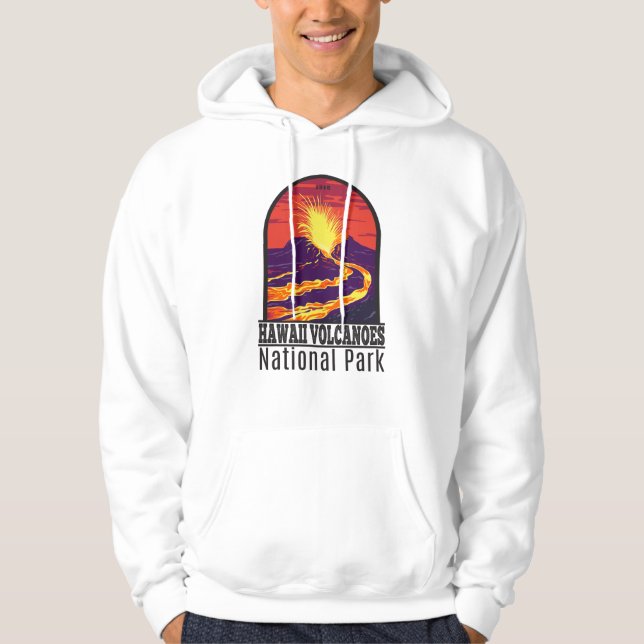 Hawaii Volcanoes Nationalpark Vintag Hoodie (Vorderseite)