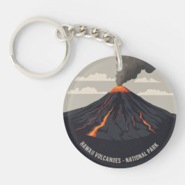 Hawaii Vulkane Nationalpark Eruption Schlüsselanhänger
