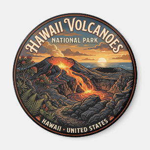 Hawaii-Vulkane-Nationalpark Magnet
