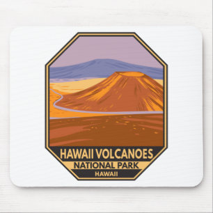 Hawaii Vulkane Nationalpark Mauna Kea Vintage  Mousepad