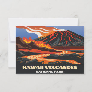 Hawaii-Vulkane-Nationalpark Mauna Loa Vintage
