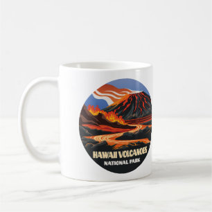 Hawaii Vulkane Nationalpark Mauna Loa Vintage Kaffeetasse