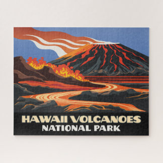 Hawaii Vulkane Nationalpark Mauna Loa Vintage Puzzle