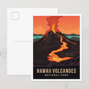 Hawaii Vulkane Nationalpark USA Reise Postkarte