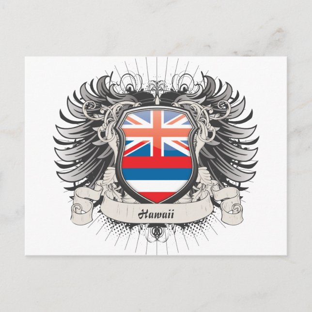 Hawaii-Wappen Postkarte (Vorderseite)