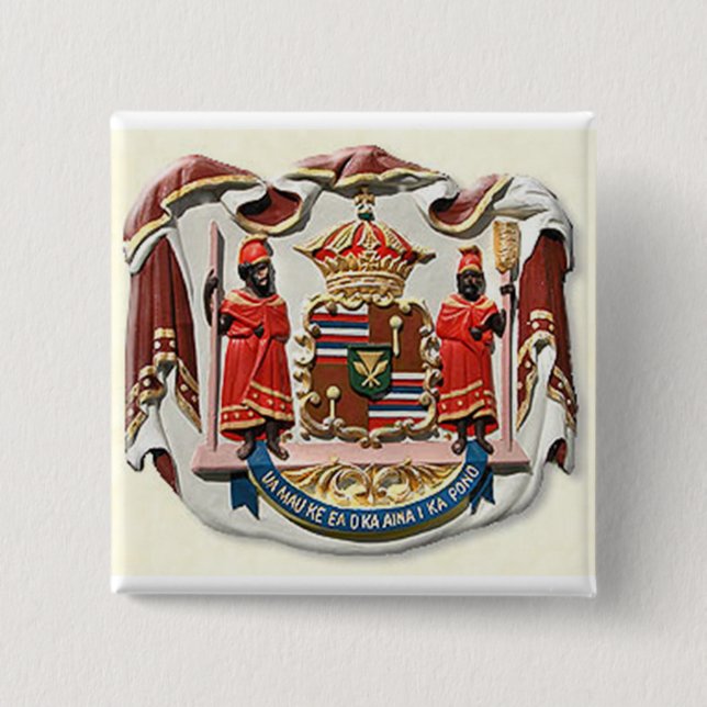 Hawaii Wappen Siegel Button (Vorderseite)