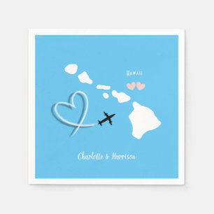 Hawaii Wedding Destination Serviette