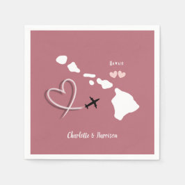 Hawaii Wedding Destination Serviette