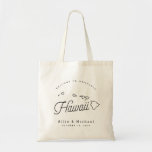 Hawaii Wedding Welcome Tote Bag Tragetasche<br><div class="desc">Diese Tasche auf Hawaii ist ideal,  um Gäste aus der Stadt zu Ihrer Hochzeit zu empfangen! Packen Sie es mit lokalen Goodies für ein extra lustiges Willkommenspaket.</div>