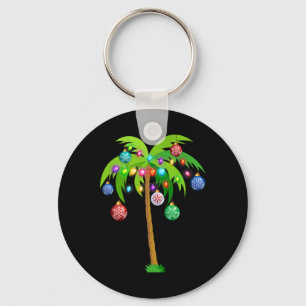 Hawaii Weihnachts-Palmenbaum Tropisches Weihnachte Schlüsselanhänger
