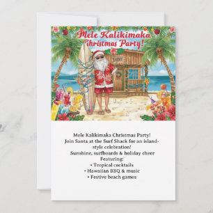 Hawaii-Weihnachtsfeier Hawaii „Mele Kalikimaka!“ Einladung