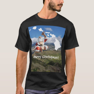 Hawaii Weihnachtsmann und hawaiische Inseln T-Shirt