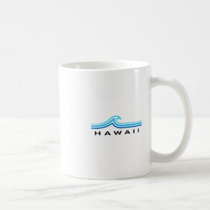 Hawaii-Wellen Vintage-Männer-Frauen-Jungen-Souveni Kaffeetasse
