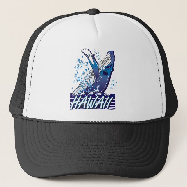 Hawaii-Whale Truckerkappe (Vorderseite)