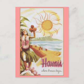 Hawaii - Wo Träume beginnen Postkarte