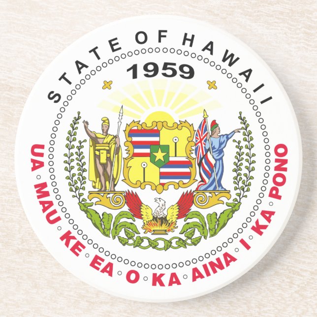 Hawaii-Zeichen Getränkeuntersetzer (Vorne)