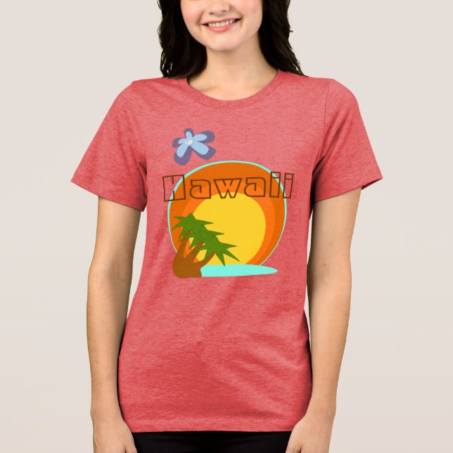 Hawaii Zielort Shirt (Vorderseite)