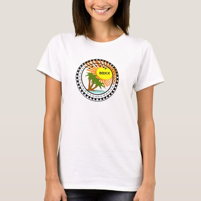 Hawaii Zielort Urlaub T-Shirt (Vorderseite)