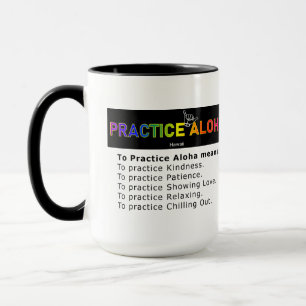 Hawaii zu üben Aloha Shaka (Hang lose) Kaffee Tasse