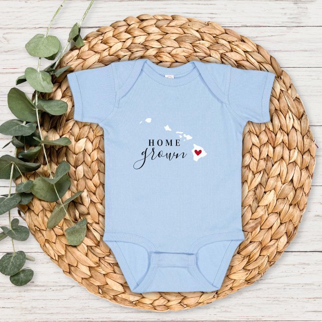 Hawaii Zuhause Grown Staat T-Shirt Baby Strampler (Von Creator hochgeladen)