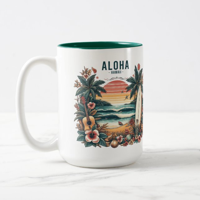 Hawaii Zweifarbige Tasse (Links)