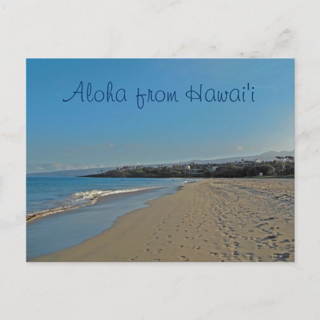 Hawaiia Beach View Postkarte (Vorderseite)
