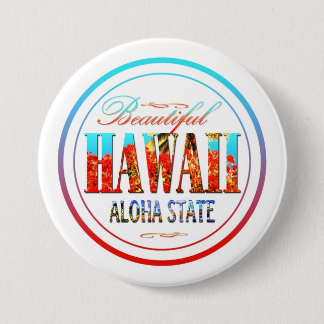 HawaiiAloha Staat Button (Vorderseite)