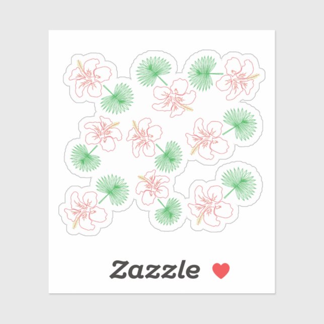 Hawaiian 02 aufkleber (Blatt)