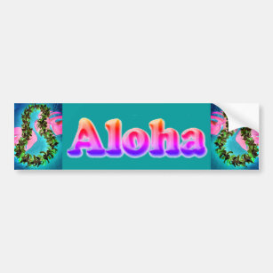 Hawaiian Aloha Autoaufkleber