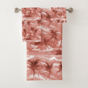 Hawaiian Aloha druckt tropisches Muster Badhandtuch Set