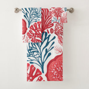 Hawaiian Aloha druckt tropisches Muster Badhandtuch Set