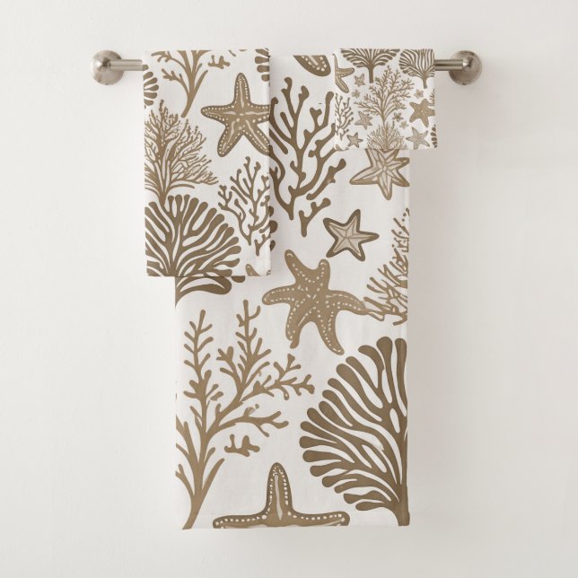 Hawaiian Aloha druckt tropisches Muster Badhandtuch Set (Insitu)