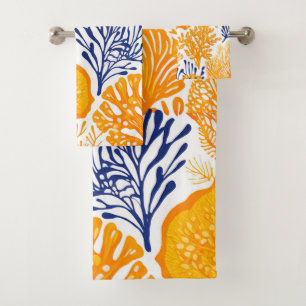 Hawaiian Aloha druckt tropisches Muster Badhandtuch Set