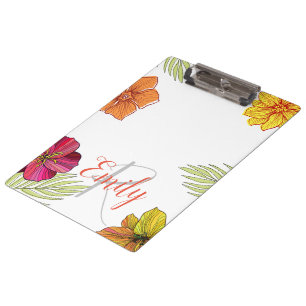 Hawaiian Aloha Floral Klemmbrett