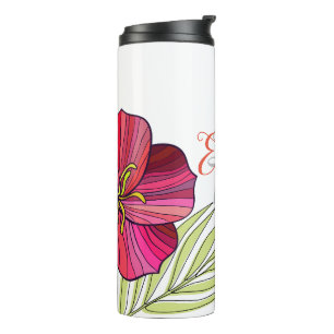 Hawaiian Aloha Floral Thermosbecher