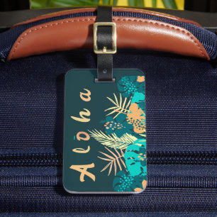 Hawaiian Aloha Gruß Gepäck. Anhänger Gepäckanhänger