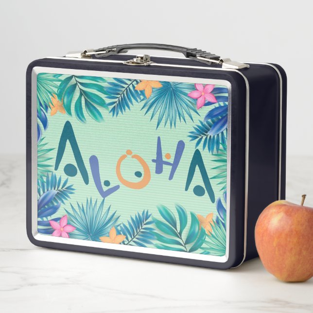 Hawaiian Aloha Gruß Retro Lunch Box (Beispiel)