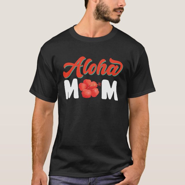 Hawaiian Aloha Mama Hawaii Ananas Tiki T-Shirt (Vorderseite)