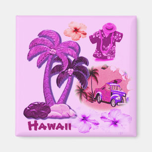 Hawaiian Aloha Style Magnet