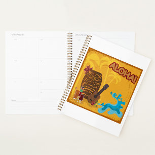 Hawaiian Aloha Tiki Bar Retro Luau Party Planer