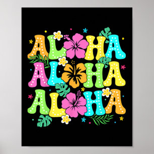 Hawaiian Aloha Tropical Luau Kostume Party Hawaii Poster