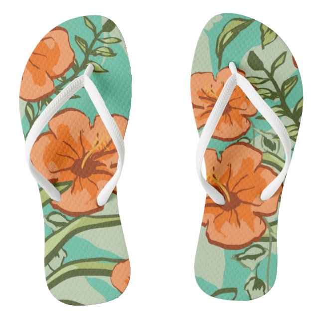HAWAIIAN ART FLIP FLOPS (Fußbett)