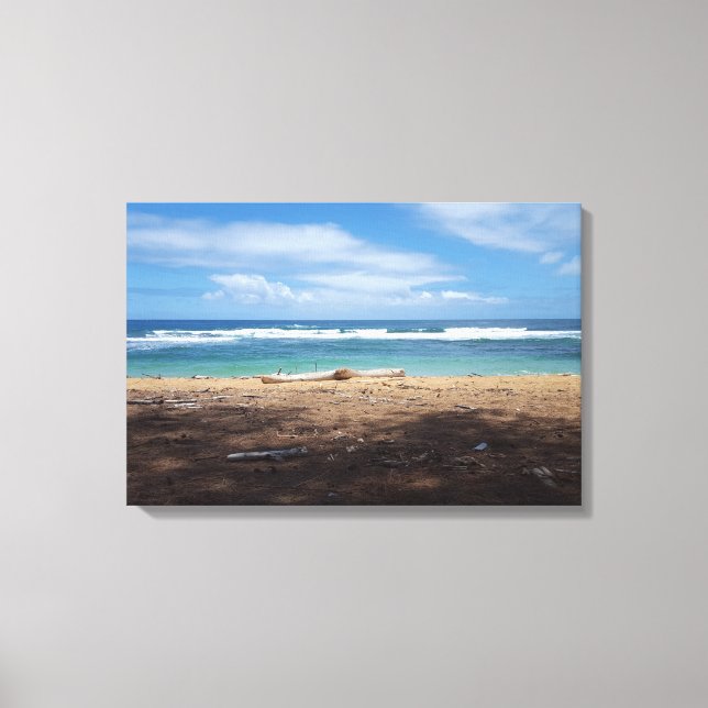 Hawaiian Beach Canvas Print Leinwanddruck (Vorderseite)