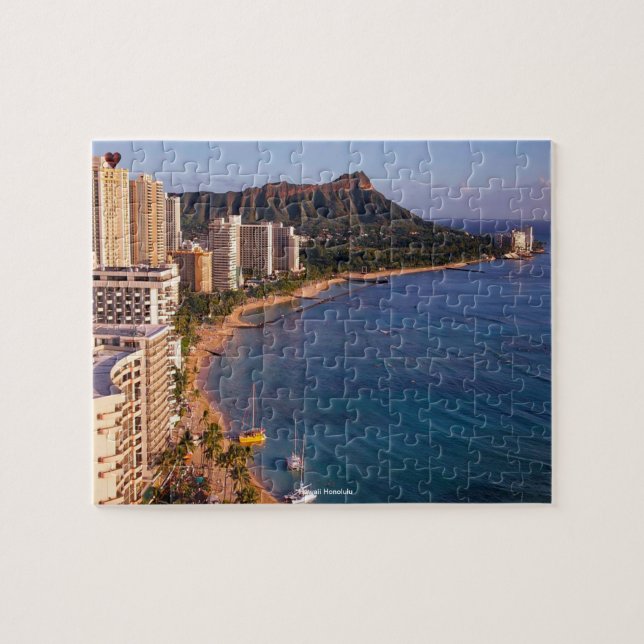 Hawaiian Beach Hula Dancers Puzzle (Horizontal)
