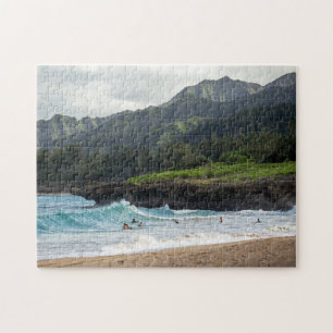 Hawaiian Beach Oahu Surfers Puzzle