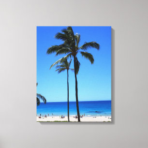 Hawaiian Beach Scene Canvas Print Leinwanddruck