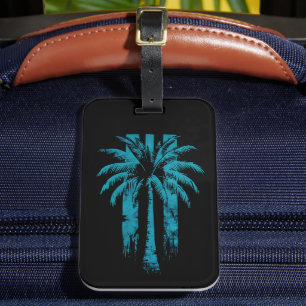 Hawaiian Beach Summer Tropical Vacation Palm Tree Gepäckanhänger